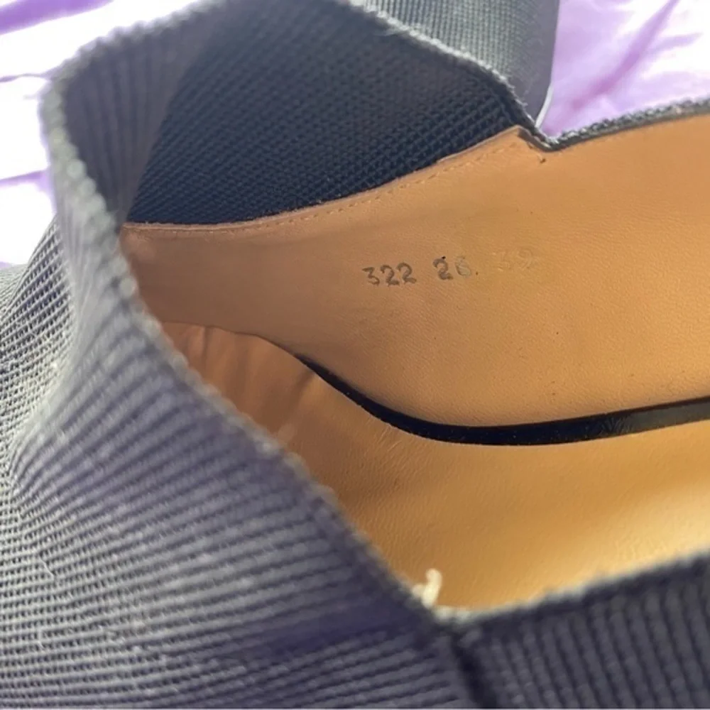 Audley London Black Wedges